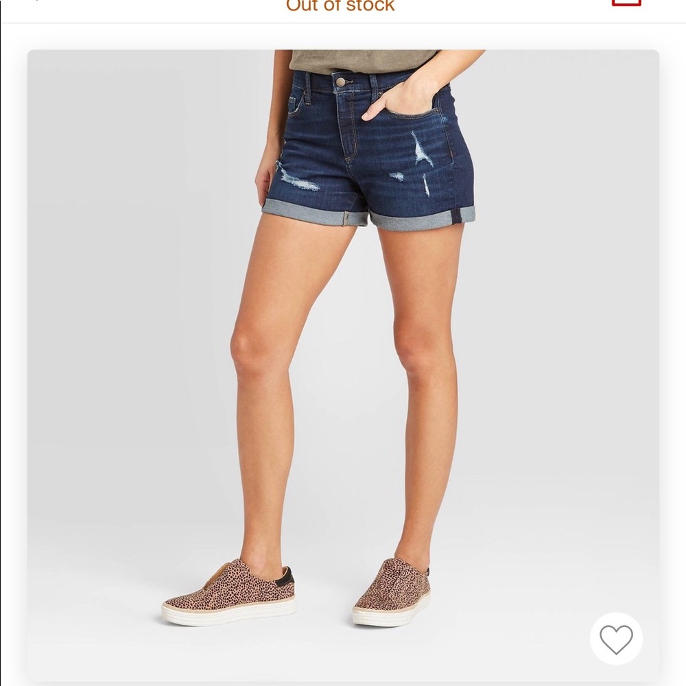 Distressed Jean Shorts Size 10 NWT